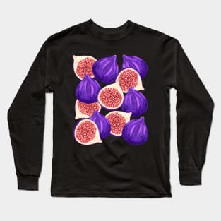 Purple Figs Fruit Long Sleeve T-Shirt